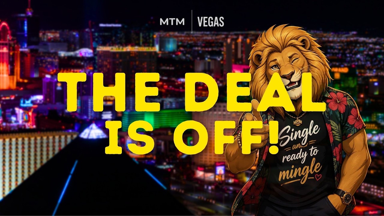 YouTube post by @mtmvegas for Freecash.com. Caption reads: The Vegas Buyout That Fell Apart, Club Boomer....