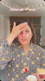 Instagram post by @natashawaqas for FWOrganics. Caption reads: [...] cream Products I used Saffron cream....