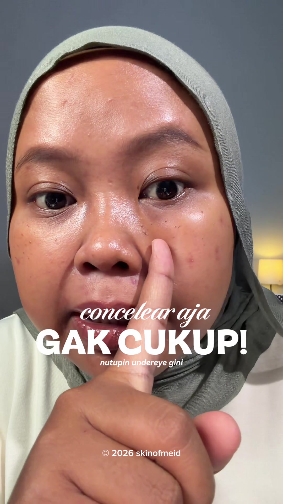TikTok post by @skinofmeid for Lanbena. Caption reads: [...] juga nih eyepatch aman ajeee si....
