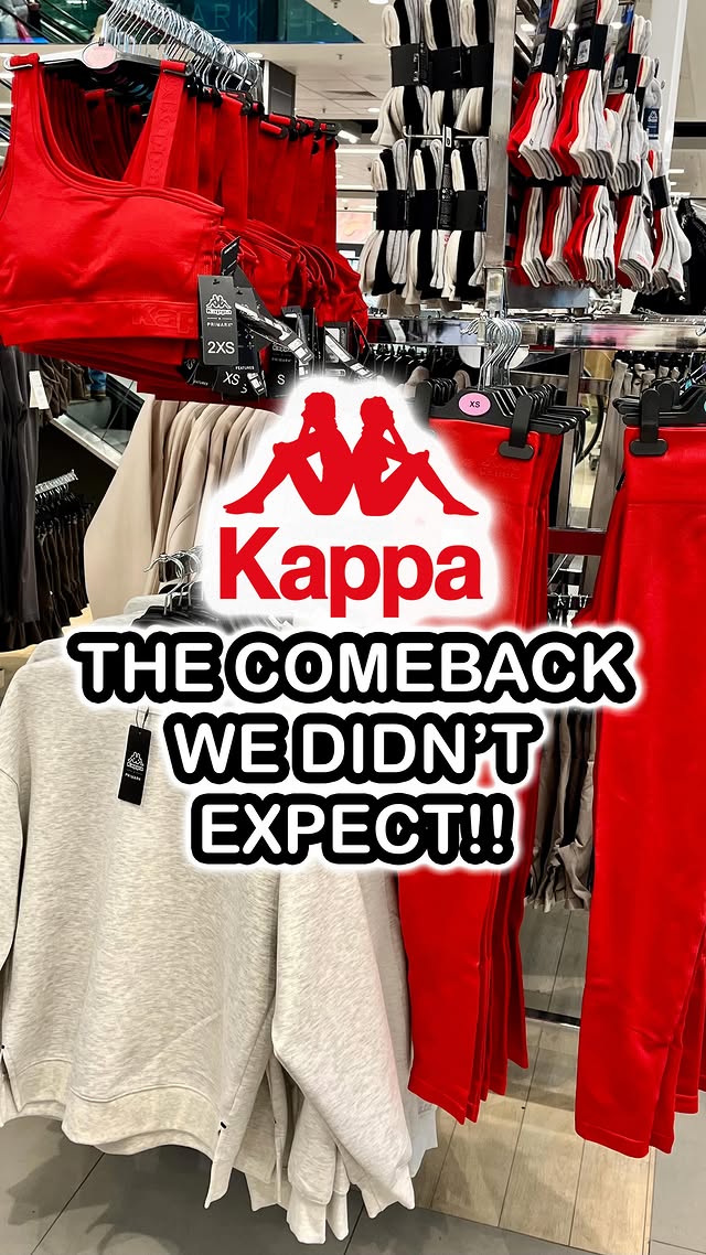 Instagram post by @ashleighmoneysaver for Kappa. Caption reads: 🚨 The comeback we didn’t see coming… @kappa is....