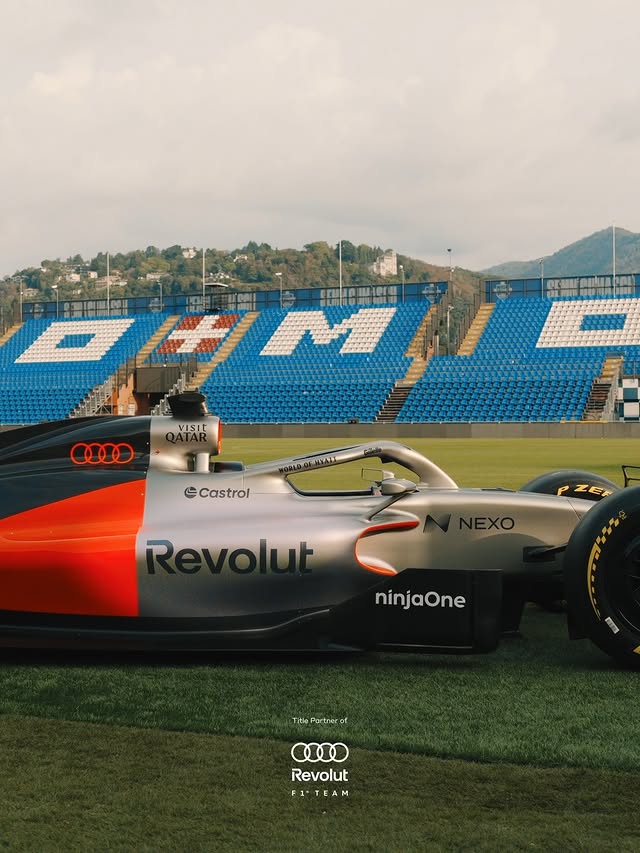 Instagram post by @audif1 for Revolut. Caption reads: [...] Driven by a shared challenger DNA, Revolut....