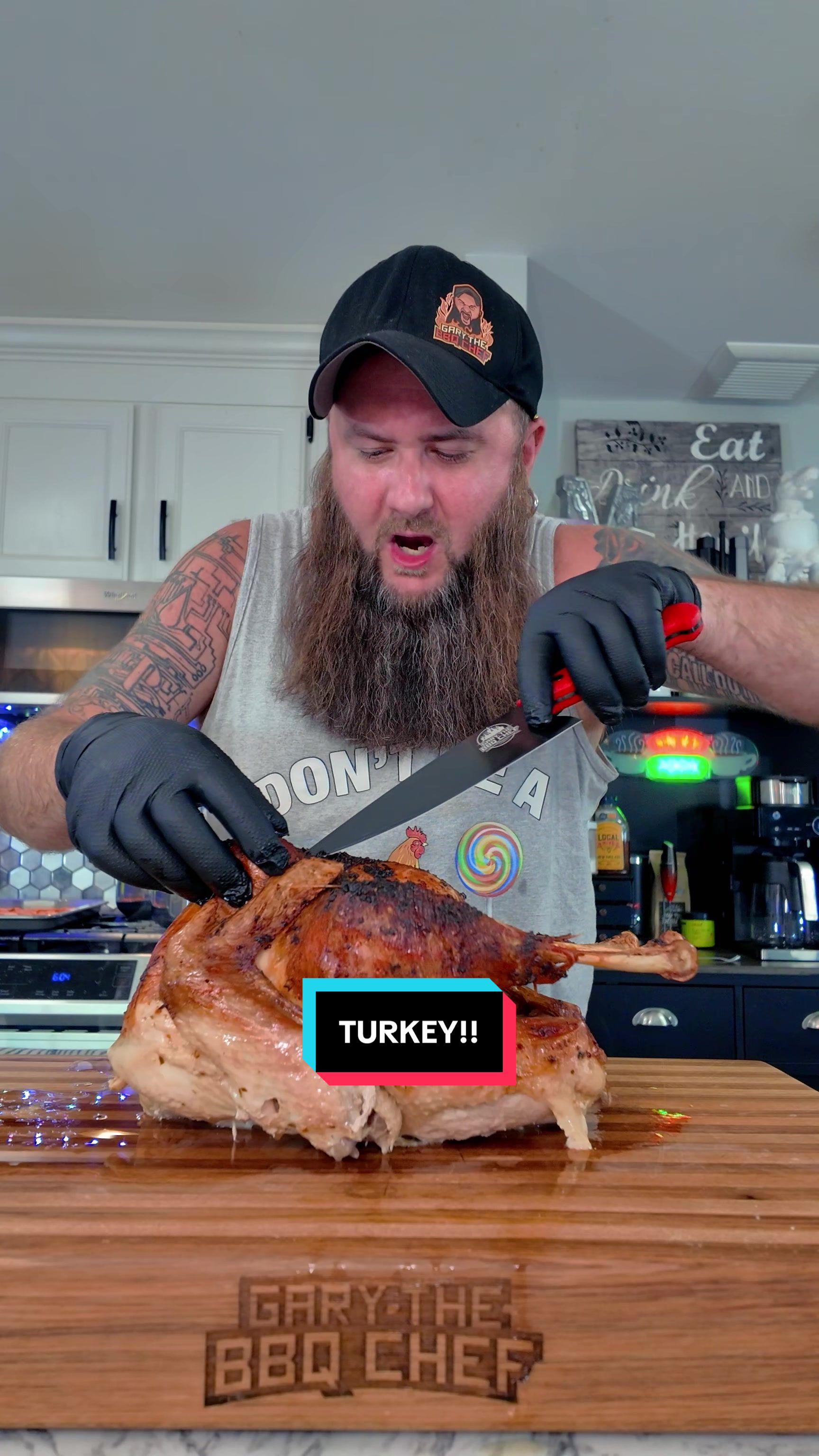 TikTok post by @garythebbqchef for Anova Culinary. Caption reads: This @Anova Culinary Sous Vide Precision Oven 2.0....