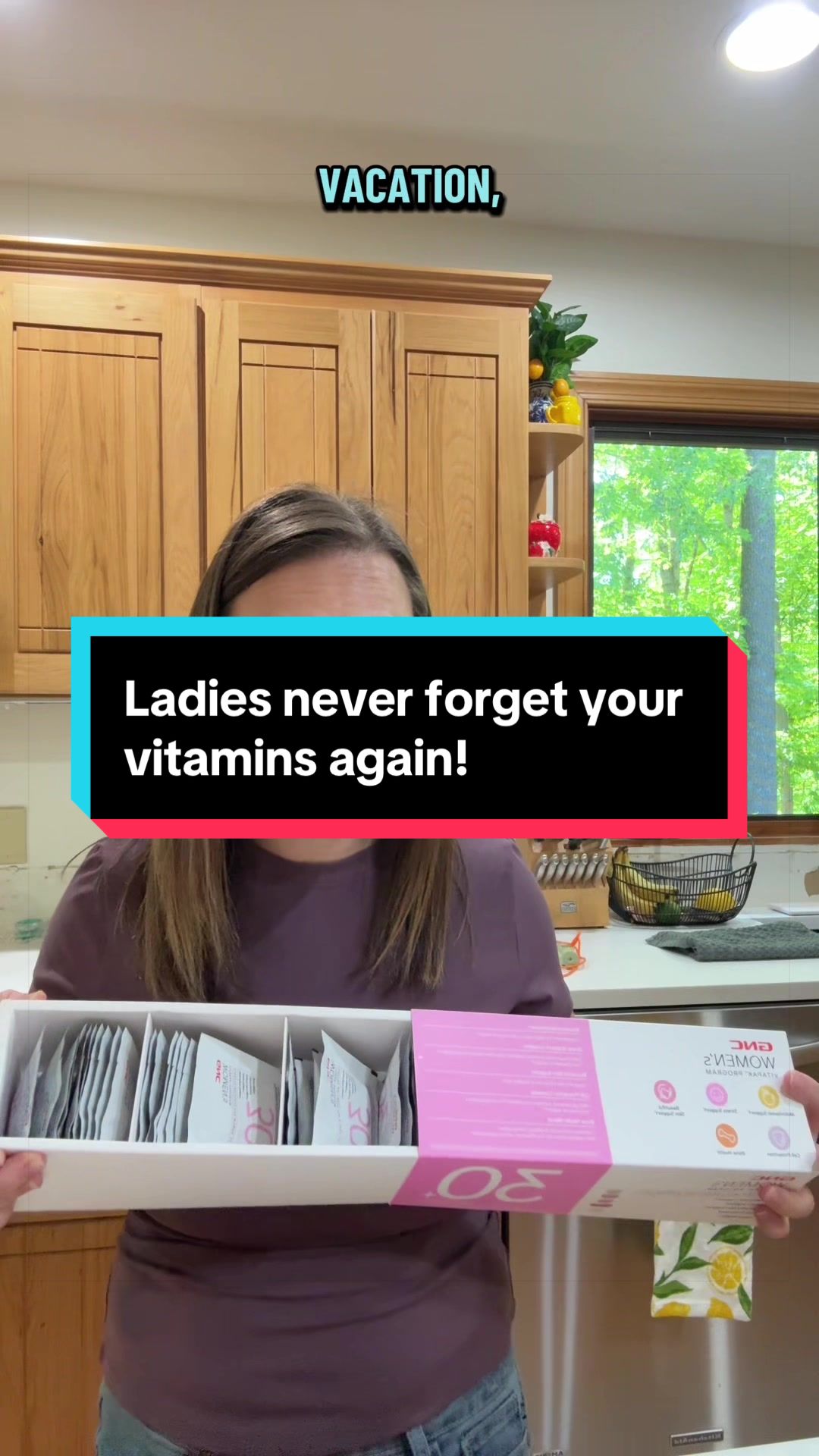 TikTok post by @ashleylendrum for GNC. Caption reads: [...] hard to keep up with our own needs these....
