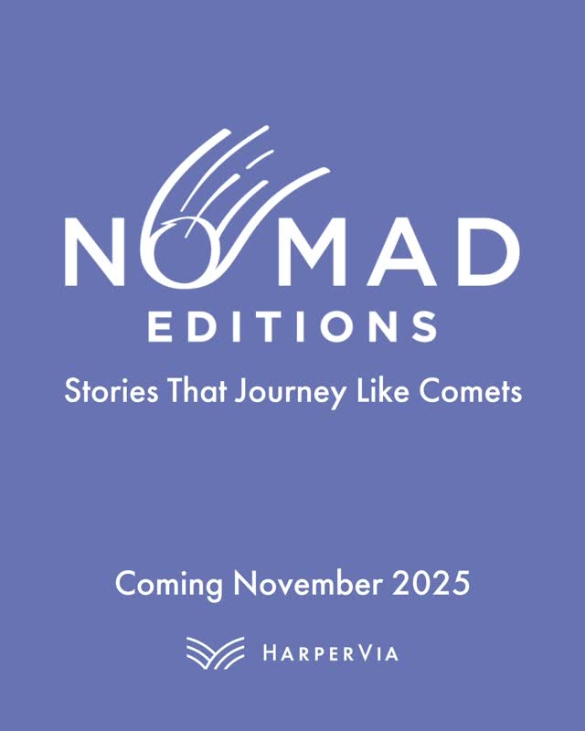 Instagram post by @harperviabooks for Harpercollinsuk. Caption reads: Big news! Announcing Nomad Editions: Stories that....