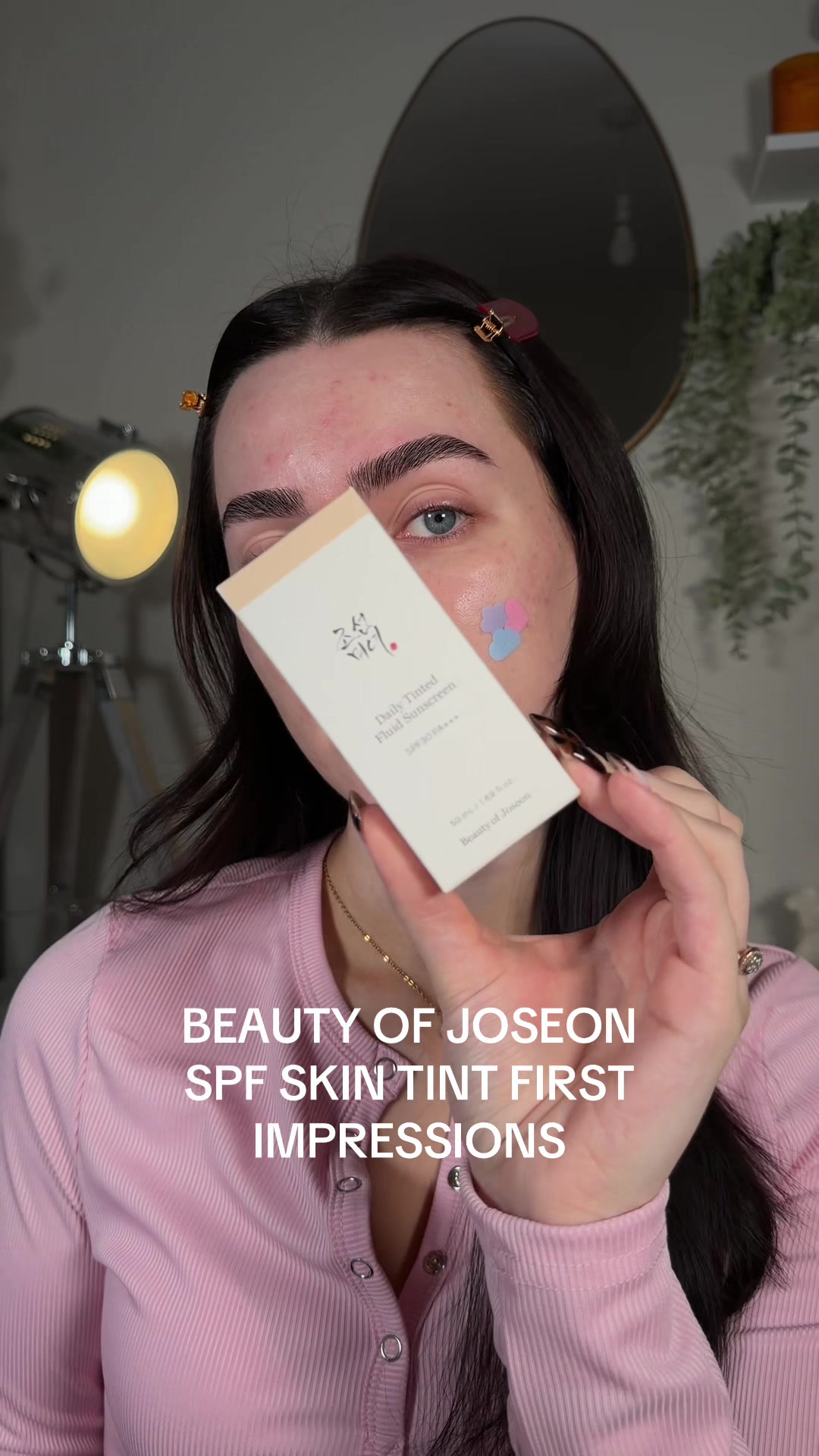 TikTok post by @rhiainhudson for Beauty Of Joseon. Caption reads: First impressions on the beauty of Joseon spf skin....