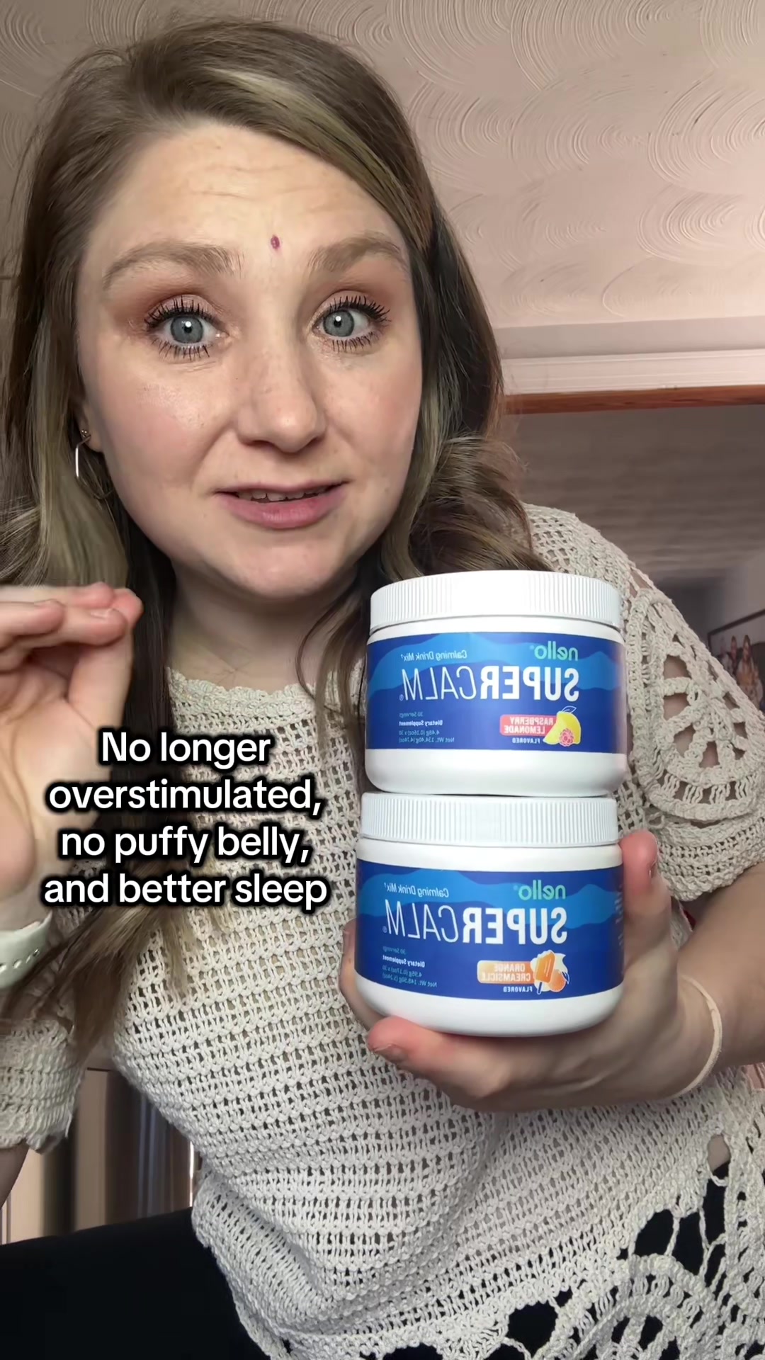 TikTok post by @tripletsmom22 for drinknello. Caption reads: I paid full price, yall are getting a discount in....