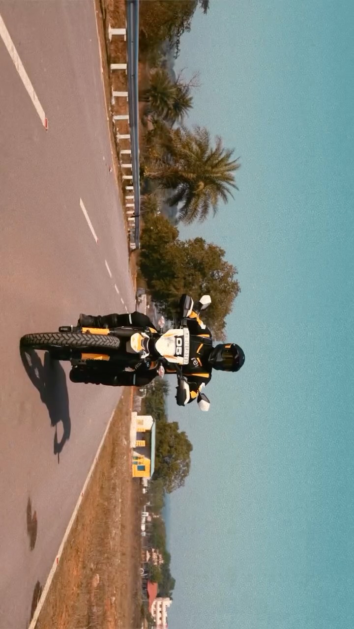 Instagram post by @anilcharanjeett for Reise Moto. Caption reads: Chitrakote Falls, Chattisgarh 🌊 We chased....