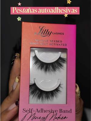 TikTok post by @yury_xx for Lilly Lashes. Caption reads: [...] fáciles de aplicar ✨💖 @Lilly Lashes....