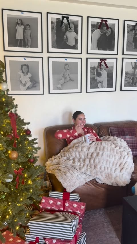 Instagram post by @kenzie_shayne for VistaPrint. Caption reads: So obsessed with our Christmas cards this year!....