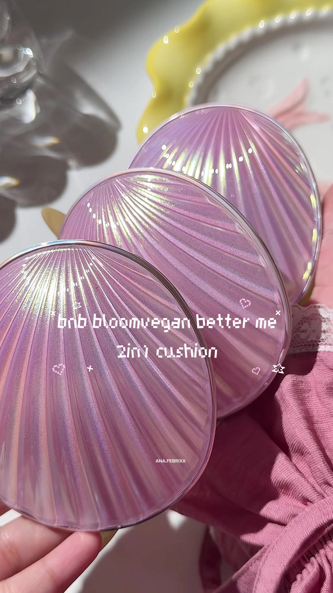 TikTok post by @dairypinkid for Barenbliss. Caption reads: [...] Alias 2in1 powder dan cushion bnb!!....