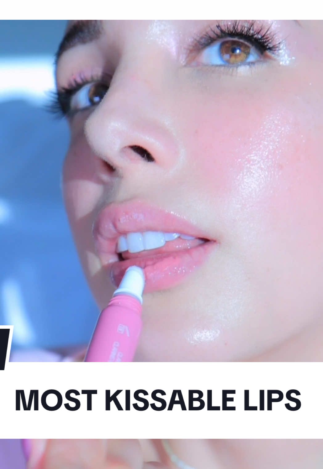 TikTok post by @mar.hacks for Bobbi Brown Cosmetics. Caption reads: Current lip rotation @Clarins USA lip perfector 💋....