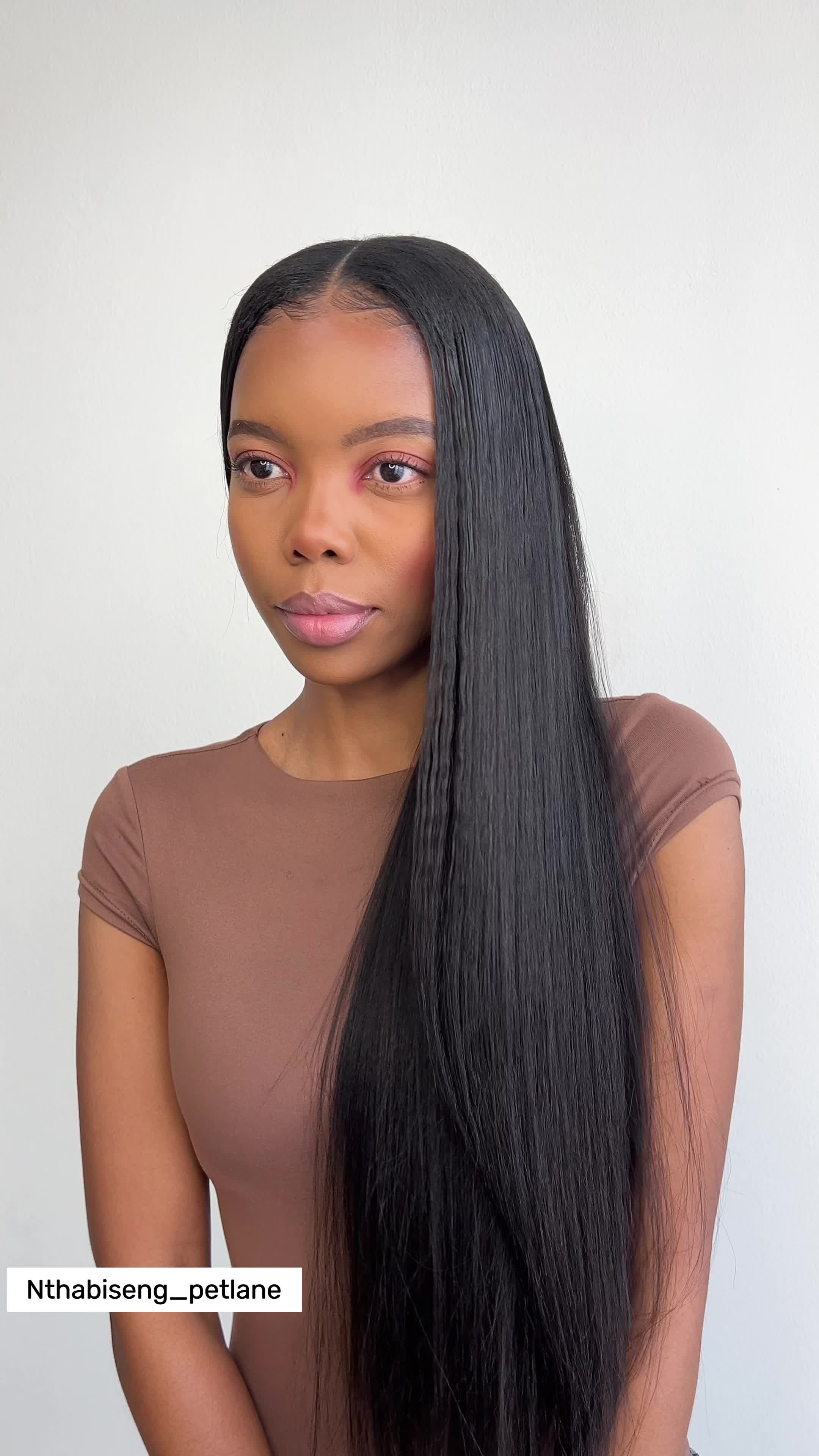 TikTok post by @nthabisengpetlane for Curlsqueen. Caption reads: .. Forever a clip ins girl.. If you struggle with....