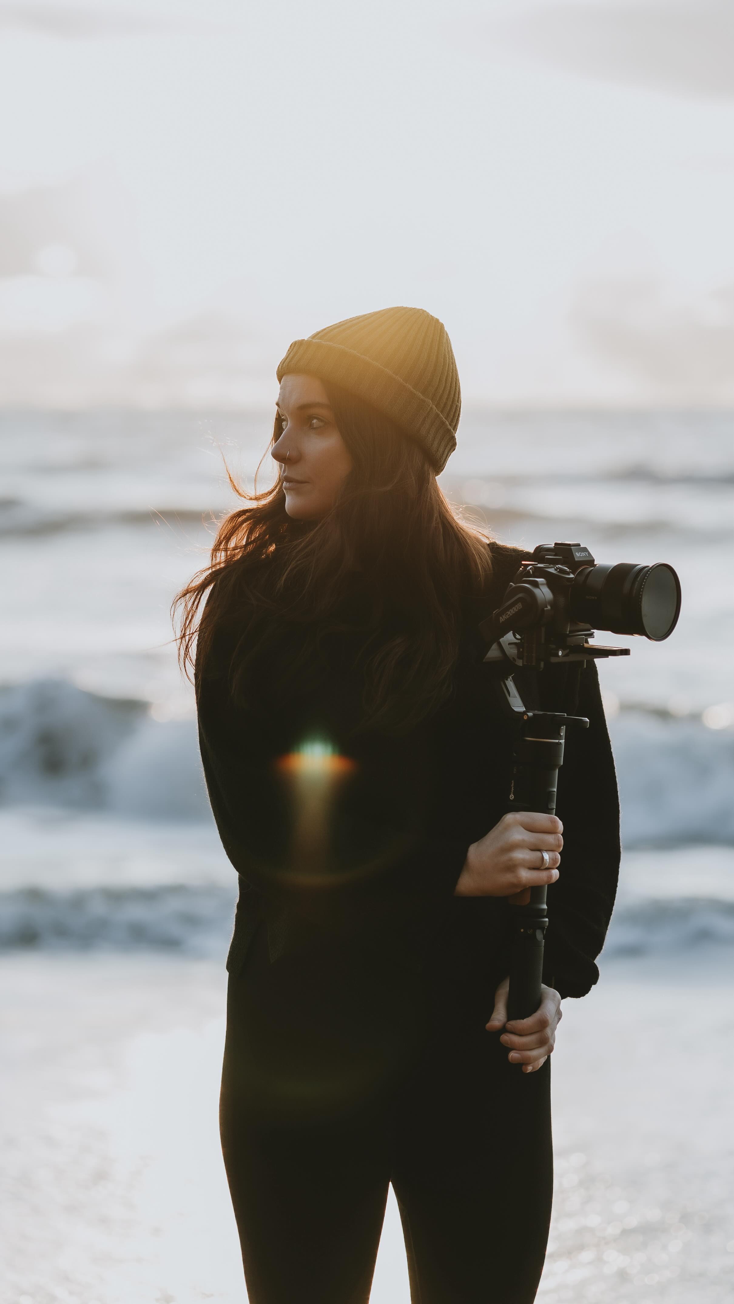 Instagram post by @adriftvisuals for Wix. Caption reads: All I had was a camera and a passion for the....