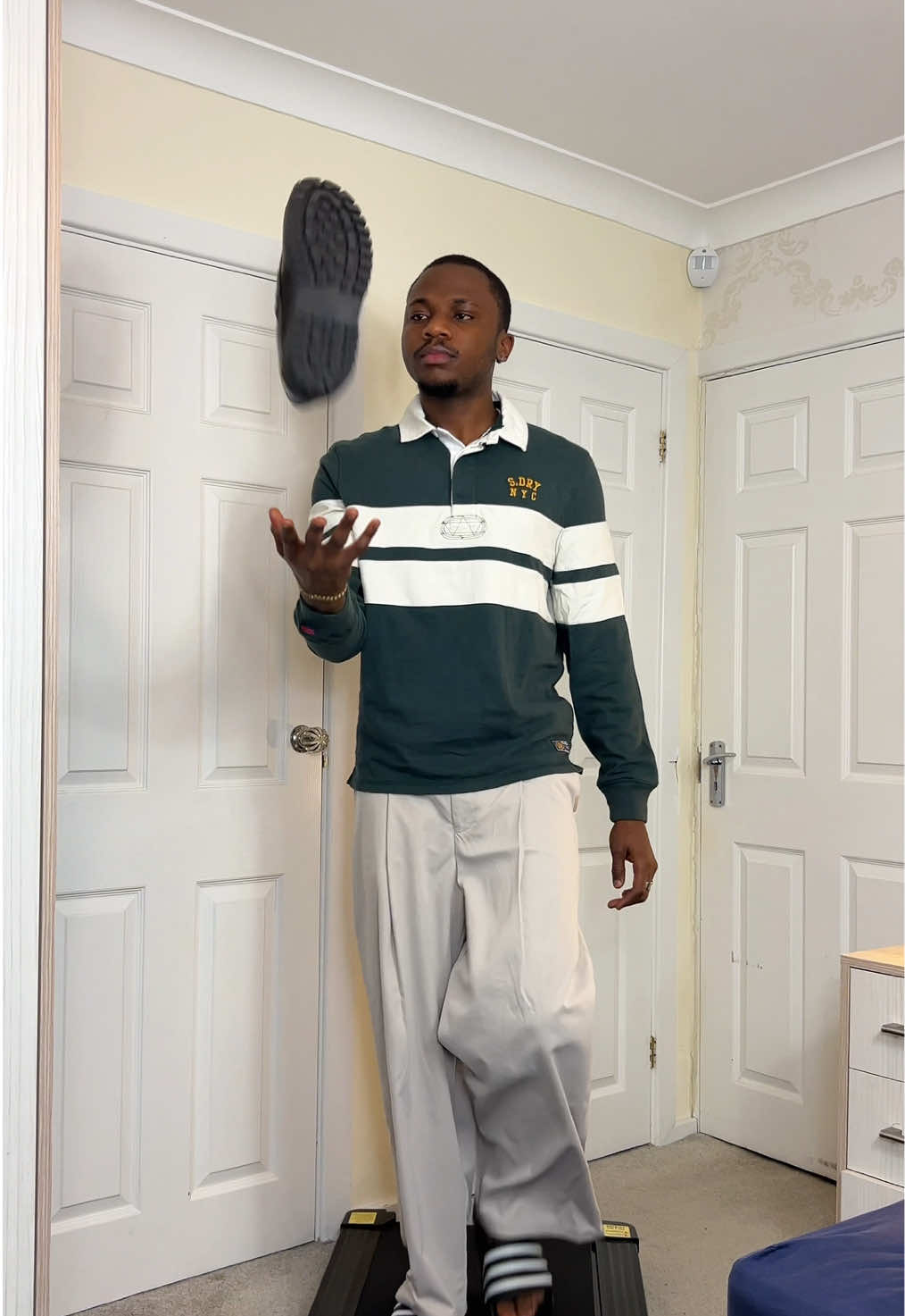 TikTok post by @ttetterfio for Superdry. Caption reads: Late night dinner outfit w// @CULT by Superdry 🤔?....