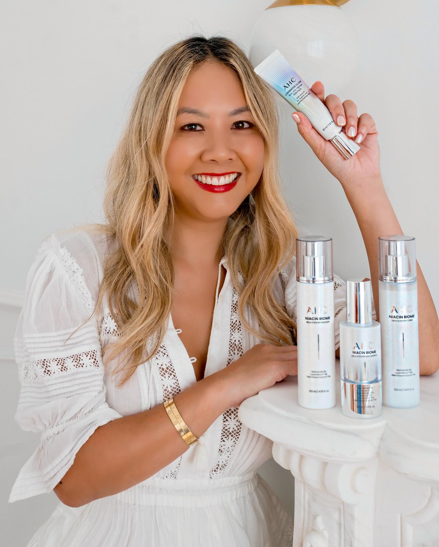 Instagram post by @love.christina.xo for Priceline. Caption reads: Radiance, Layer by Layer ✨⁣
⁣
I’ve been loving the....