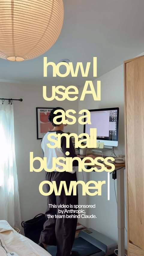 Instagram post by @madymaio for Claude. Caption reads: [...] how I’ve been using AI (specifically....