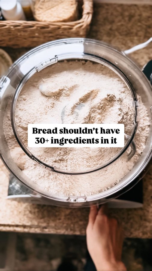 Instagram post by @simplyalliehomestead for NutriMill. Caption reads: [...] utilize tools like my Bosch mixer from....