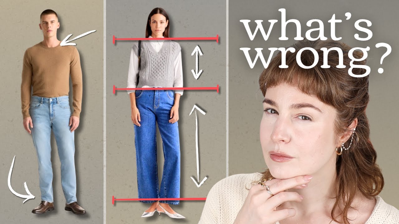 YouTube post by @HannahLouisePoston for rephr. Caption reads: this is why your outfit feels "off".