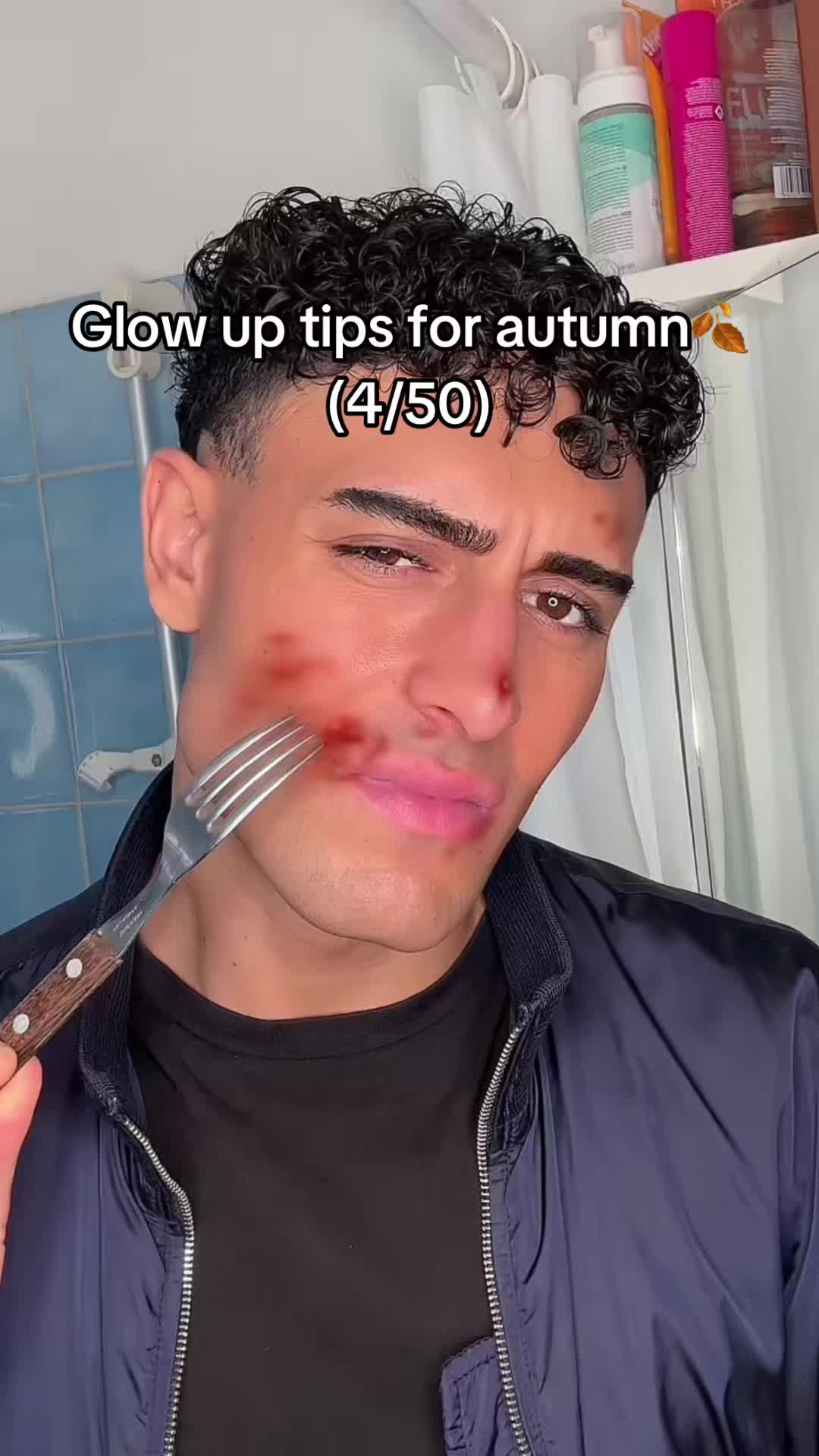 TikTok post by @hyperiddaren for Banish. Caption reads: Acne scars defeated #selfimprovement #fyp....