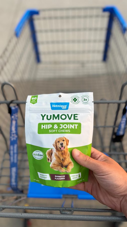 Instagram post by @walmartgems for Vetnique. Caption reads: Joint health support made simple (and tasty). 🐾....