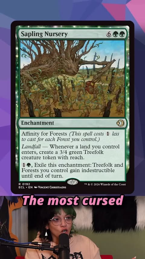 Instagram post by @scrybabiesmtg for Magic: The Gathering. Caption reads: What’s your favorite card from Lorwyn Eclipsed?!....