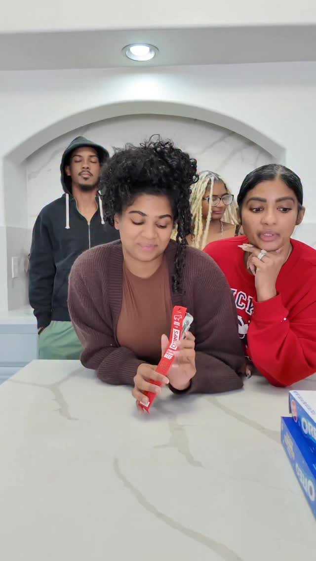 Instagram post by @sh33natay for Chomps. Caption reads: Getting in the holiday spirit while munching on....