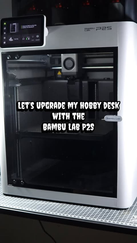 Instagram post by @spenspainting for Bambu Lab. Caption reads: [...] super lucky though and I’ve got the....