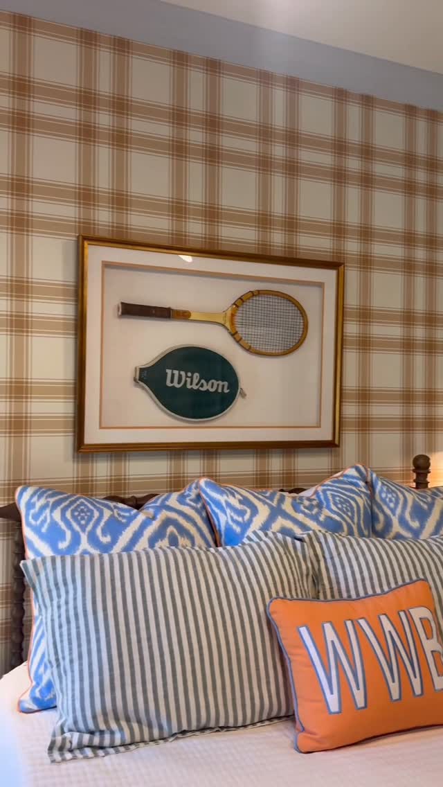 Instagram post by @nicholebloughinteriors for Spoonflower. Caption reads: For Nichole Blough of @nicholebloughinteriors,....