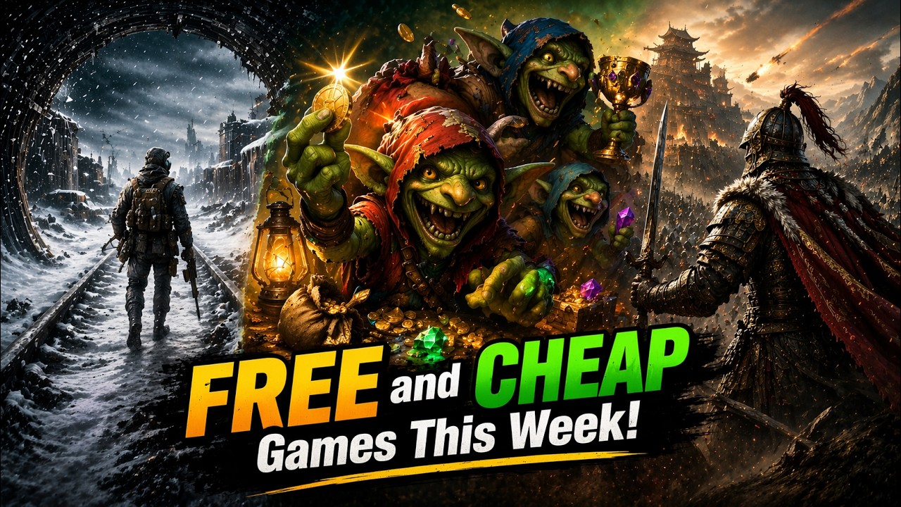 YouTube post by @ShouldYouPlayIt for fas.st. Caption reads: This Week in Free and Cheap Gaming! Episode 222.
