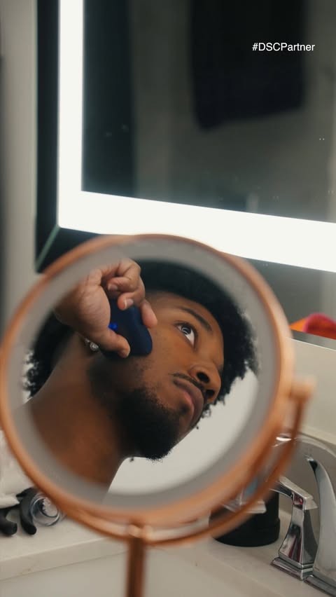 Instagram post by @lowkey.logie for Dollar Shave Club. Caption reads: No matter the grooming task @dollarshaveclub got....