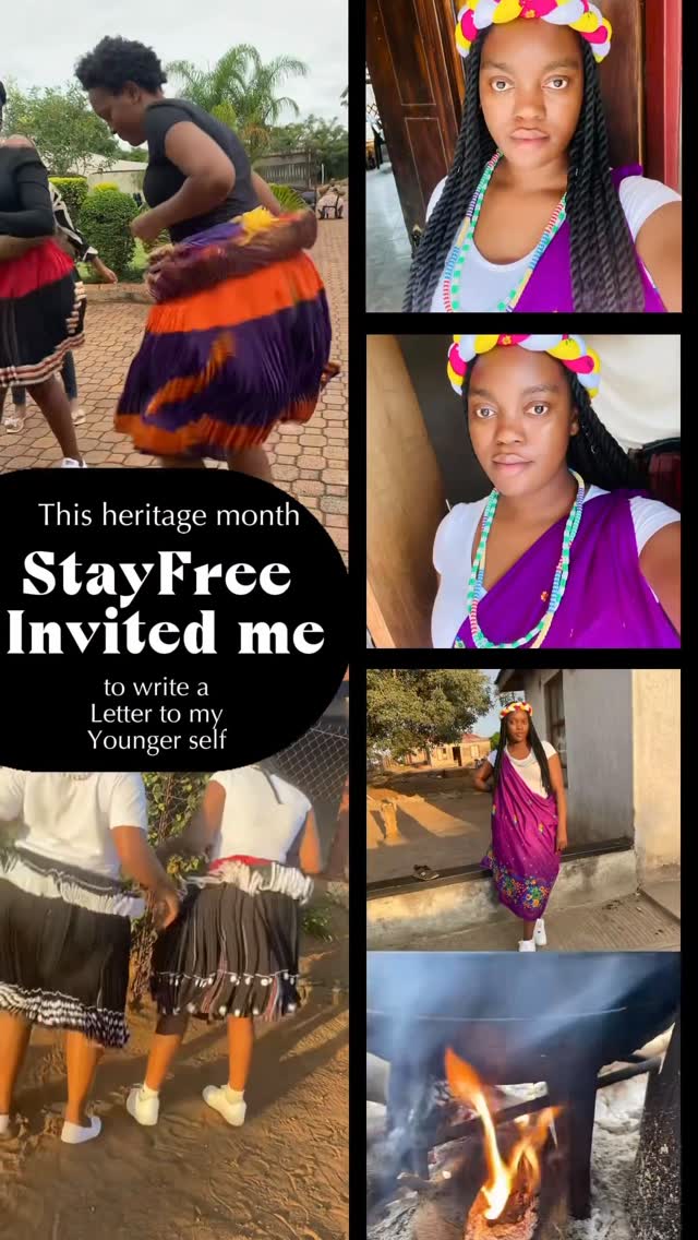 Instagram post by @shamein_unfiltered for Stayfree. Caption reads: Heritage Month, I wrote a letter to my younger....