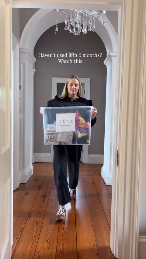 Instagram post by @judygilroy for Vinted. Caption reads: [...] how I turn my clutter into cash using....