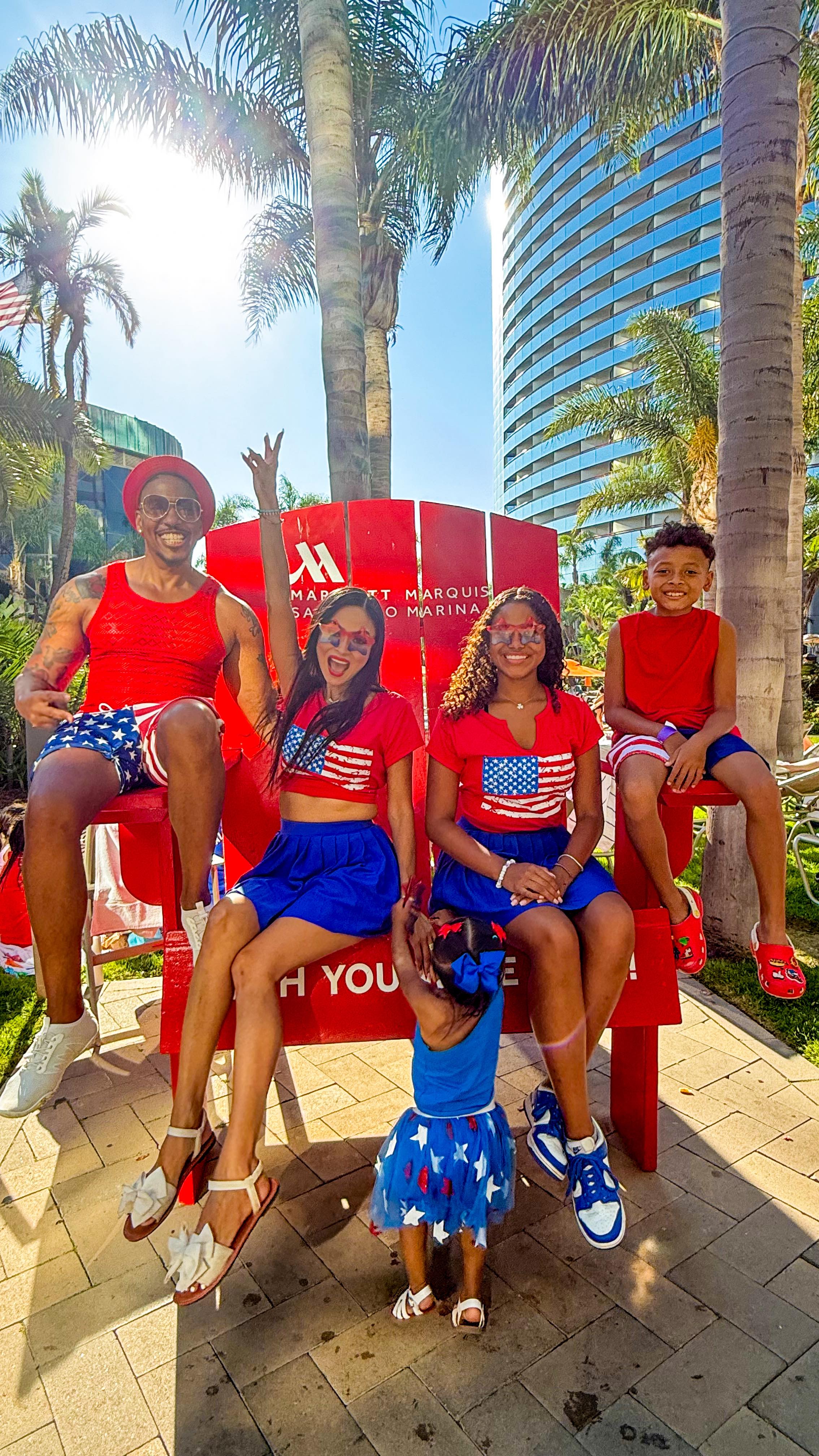 Instagram post by @mrs_williamzz for Visit California. Caption reads: #ad | 📣 Welcome to the @marriottmarquissd an....