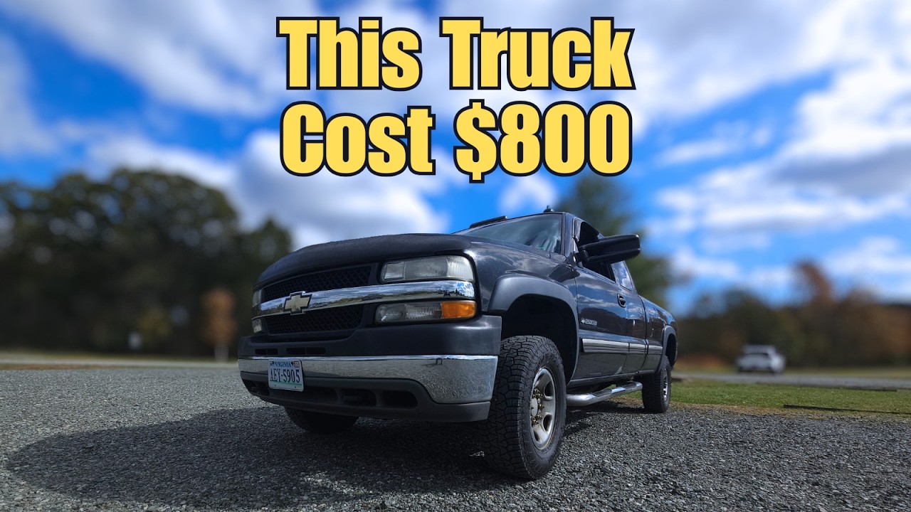 YouTube post by @RegularCars for Zazzle. Caption reads: 2001 Chevrolet Silverado 2500HD: Regular Car....