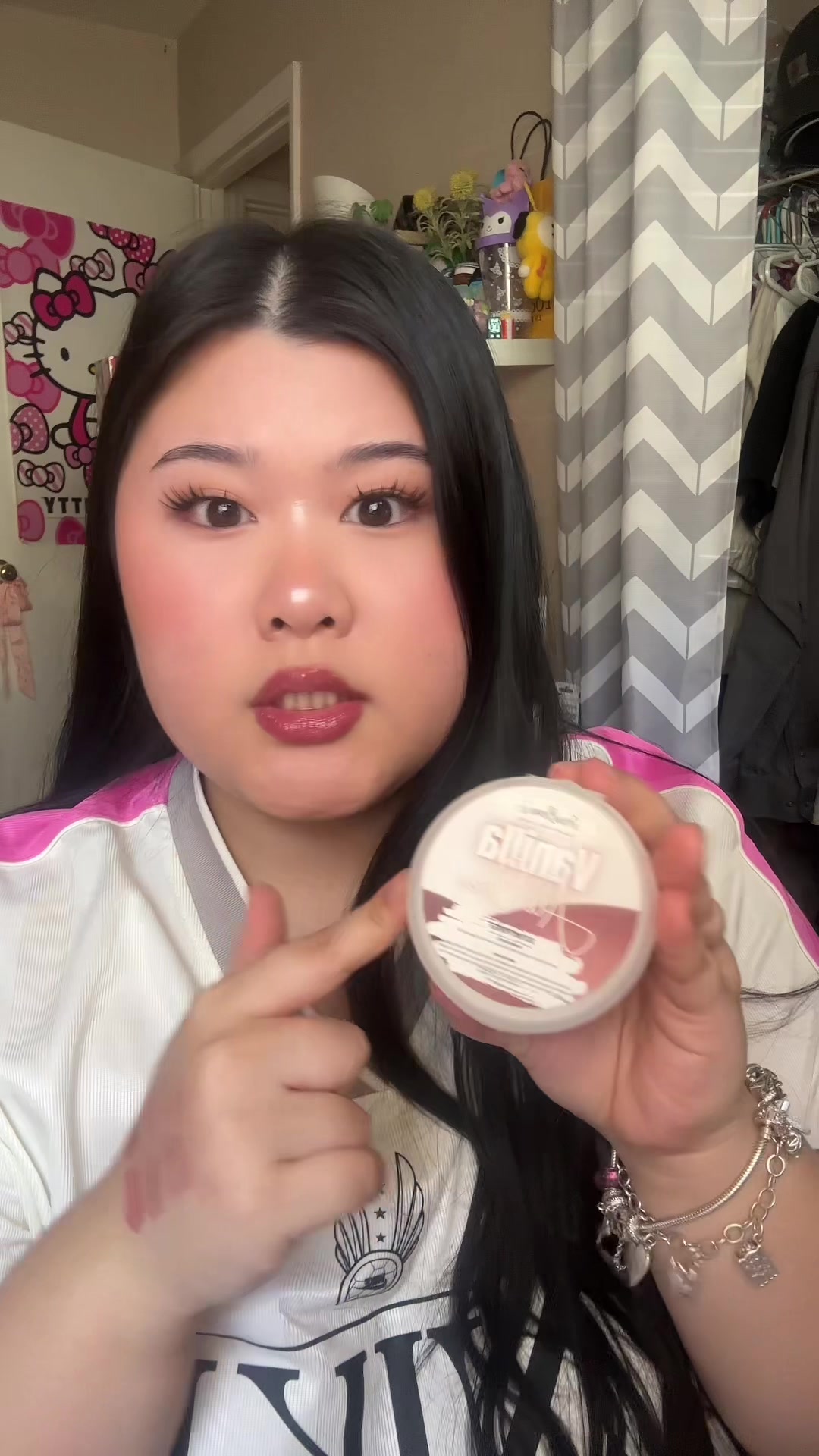 TikTok post by @annikaaleonaa for JerrBears Company. Caption reads: [...] dusting powder to your routine!!....