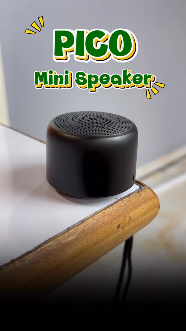 Instagram post by @zatpattech for Portronics. Caption reads: [...] portable mini Bluetooth speaker by....