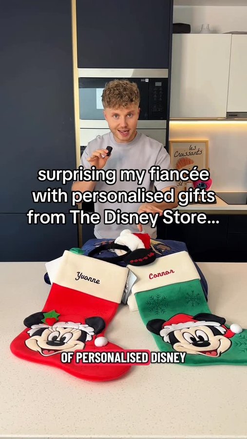Instagram post by @yvonnecrossley for Disney Store. Caption reads: [...] the hoodie off since it arrived) 🤣🎁....