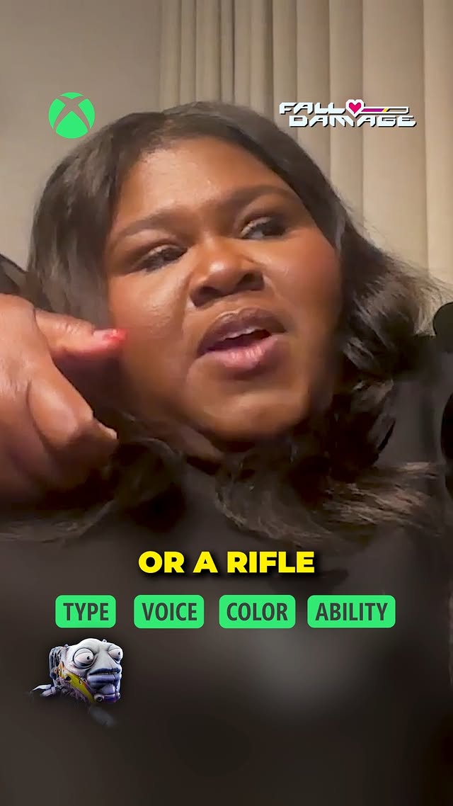 Instagram post by @dexerto for Xbox. Caption reads: High On Life 2 actor, Gabourey Sidibe, builds the....