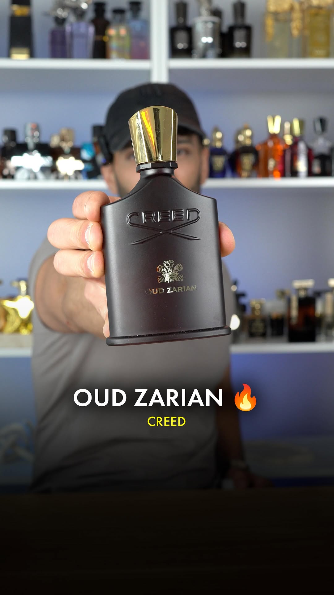 Instagram post by @aromatix.neeb for Creed Fragrance. Caption reads: Oud Zarian @creedfragrance 

#newfragrances....