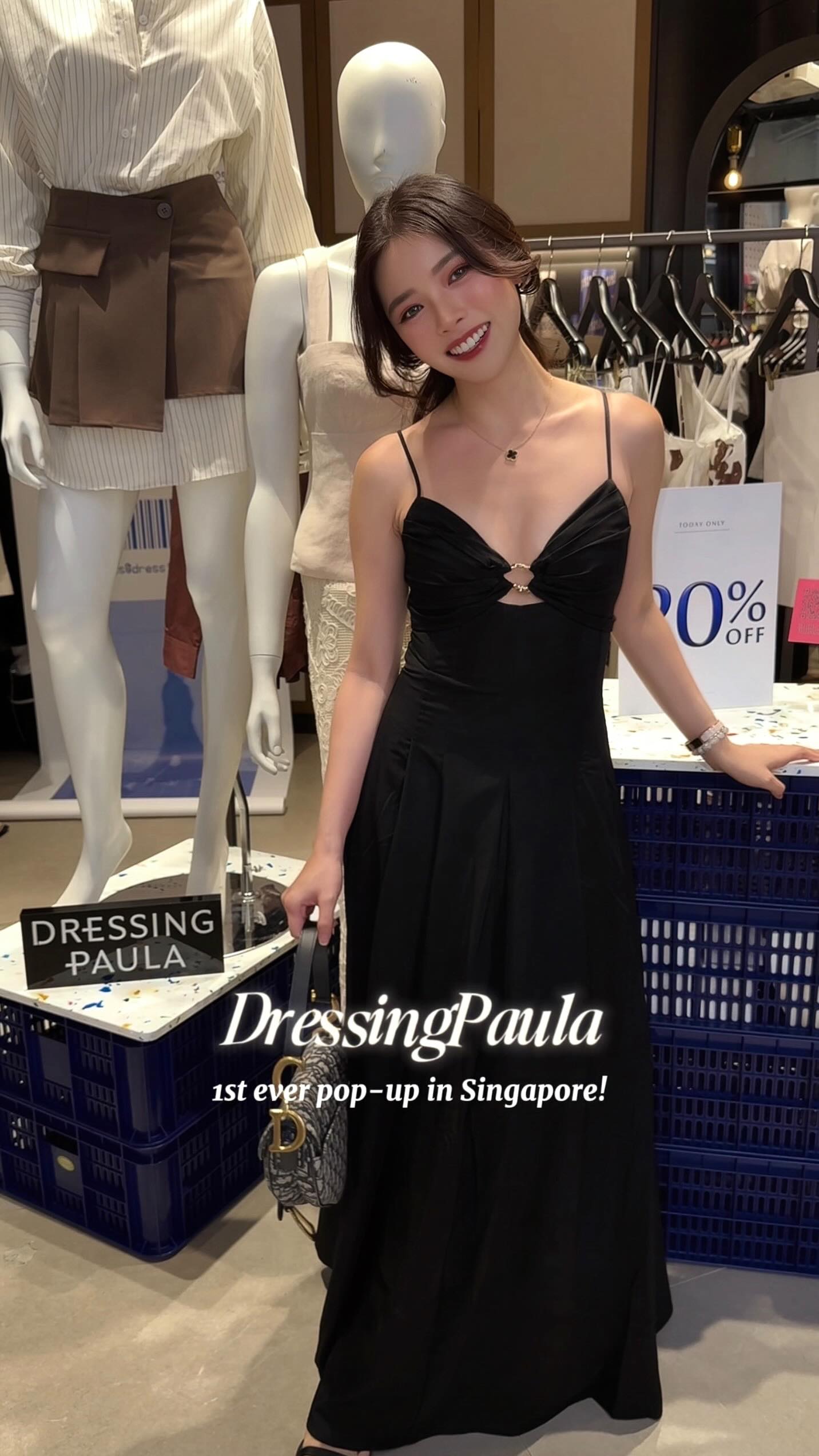 Instagram post by @gillianyoong for dressingpaula. Caption reads: Singapore, you’re in for a treat!💋 @dressingpaula....