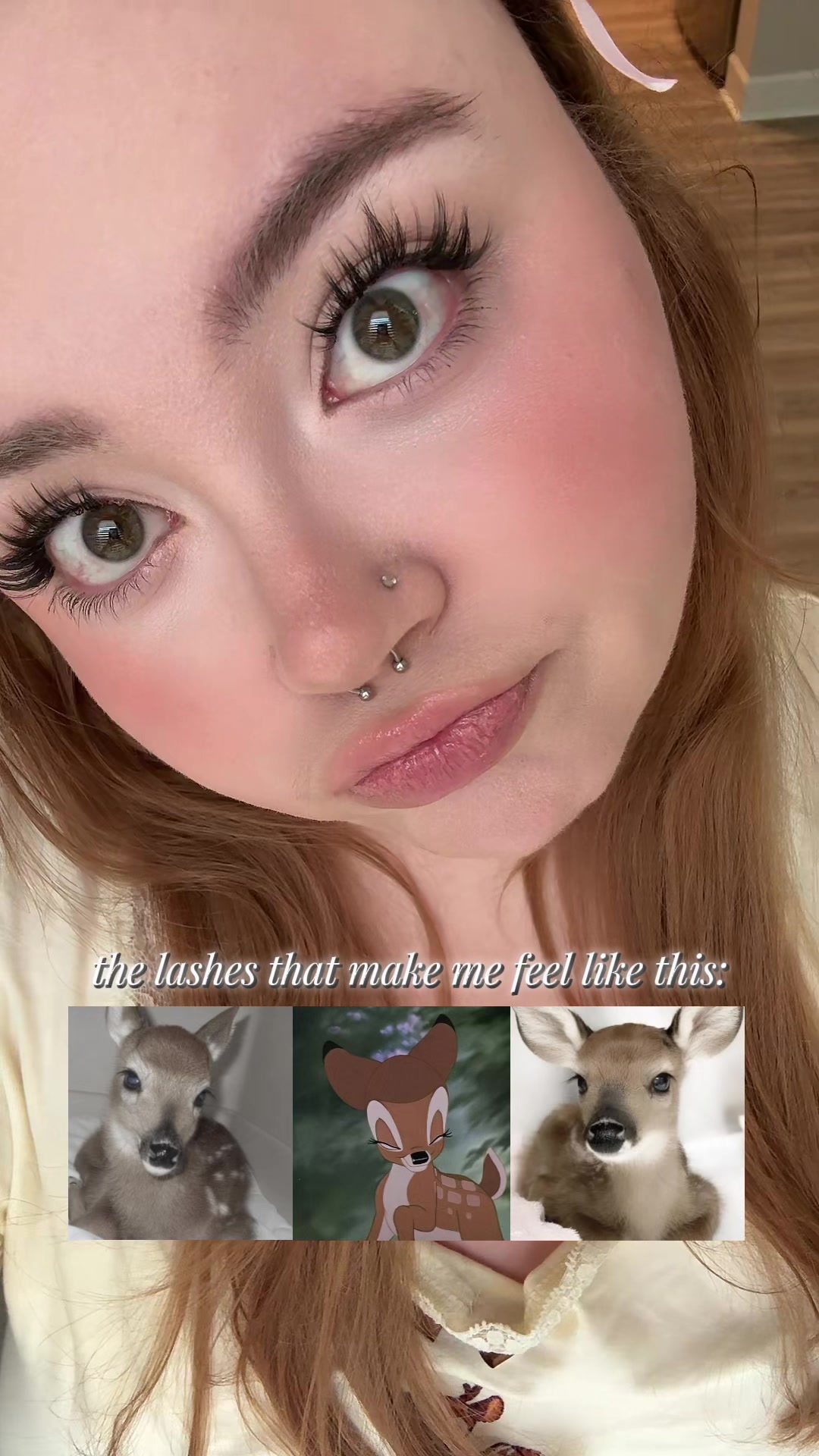 TikTok post by @addyghaynes for Fowendia Lashes. Caption reads: [...] my vid so go grab them🫶🏻🫶🏻🫶🏻 @Fowendia....