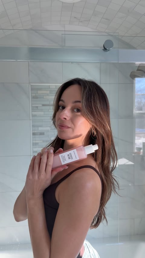 Instagram post by @rachel.brunelle for Herbivore. Caption reads: [...] body care obsession 🥥🌹 the....