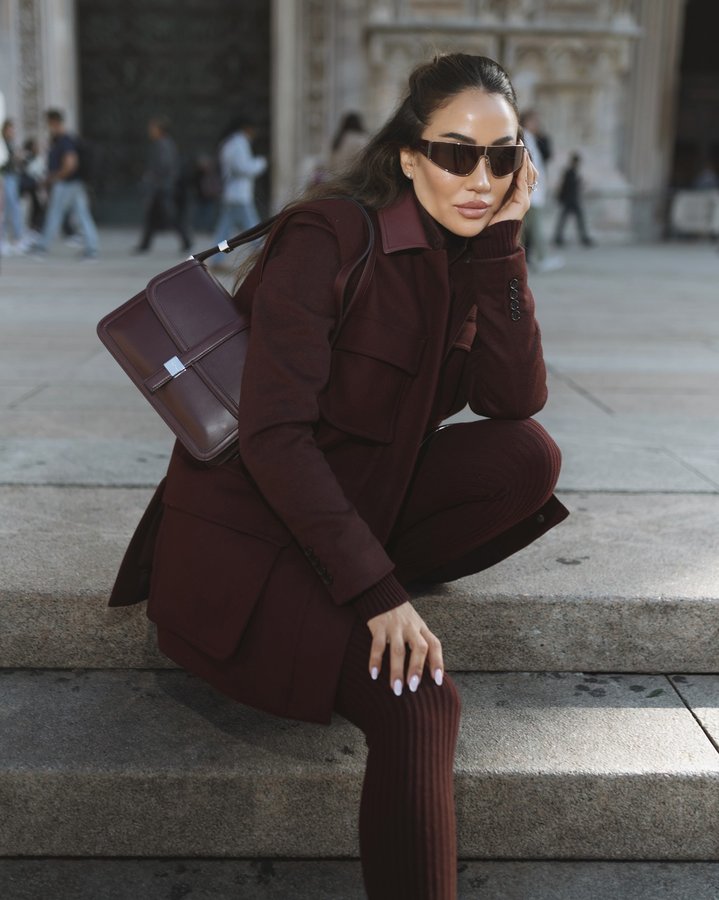 Instagram post by @tamara for Max Mara. Caption reads: [...] sun is out and I’m ready with my @maxmara....