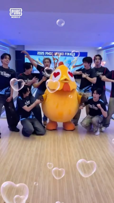 Instagram post by @pubgmobile_th for PUBG MOBILE. Caption reads: [...] and cutest? @bus.becauseofyouishine....