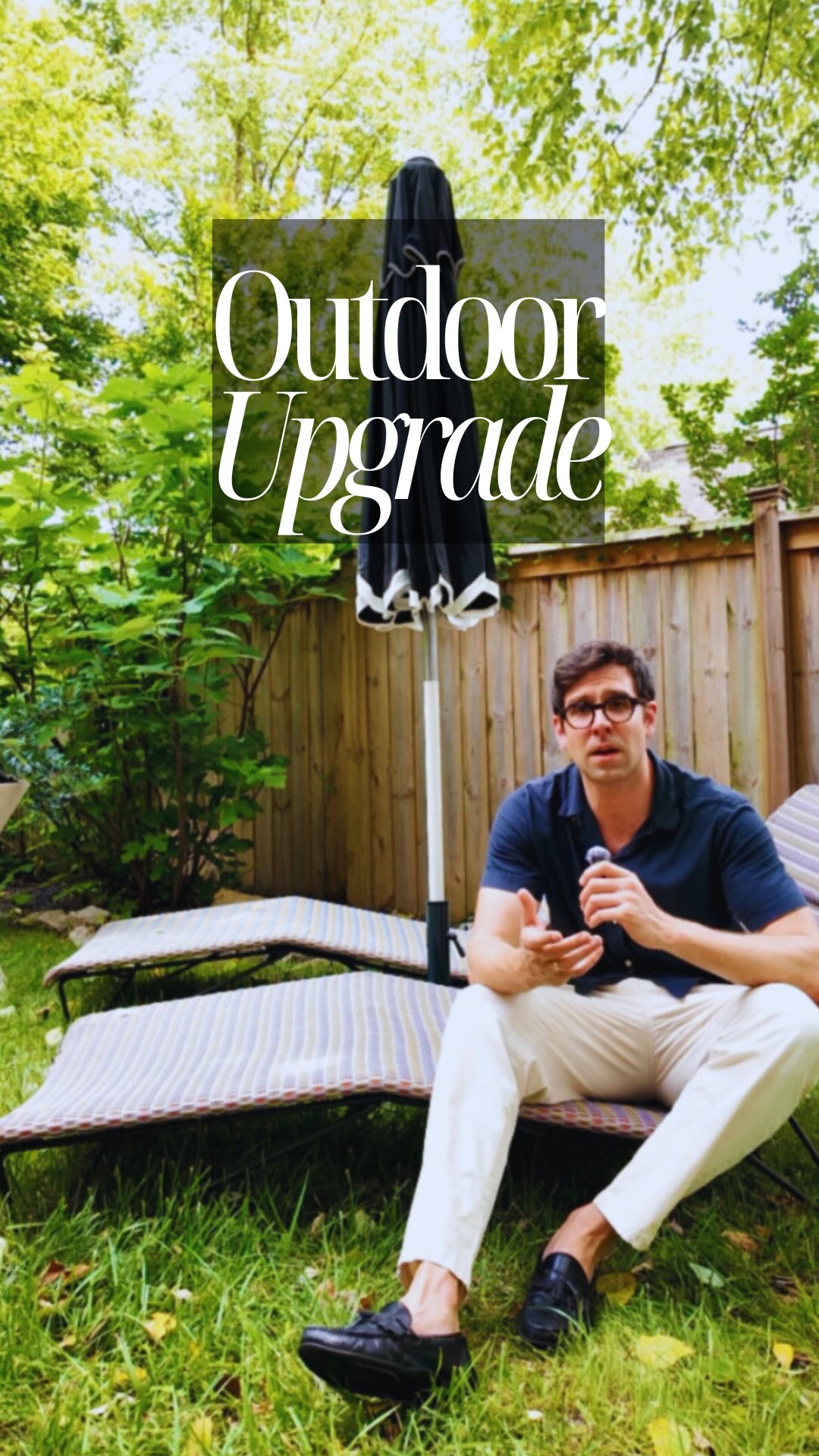 Instagram post by @hansloreidesign for West Elm. Caption reads: Some outdoor upgrades with the help of @westelm -....
