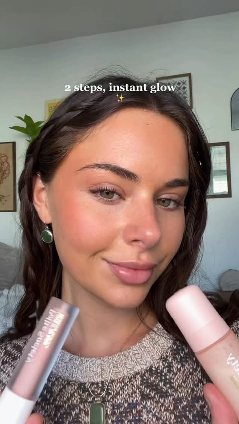 Instagram post by @avashaw.ty for Polite Society. Caption reads: [...] time favorite combo for dewy skin 🤍....