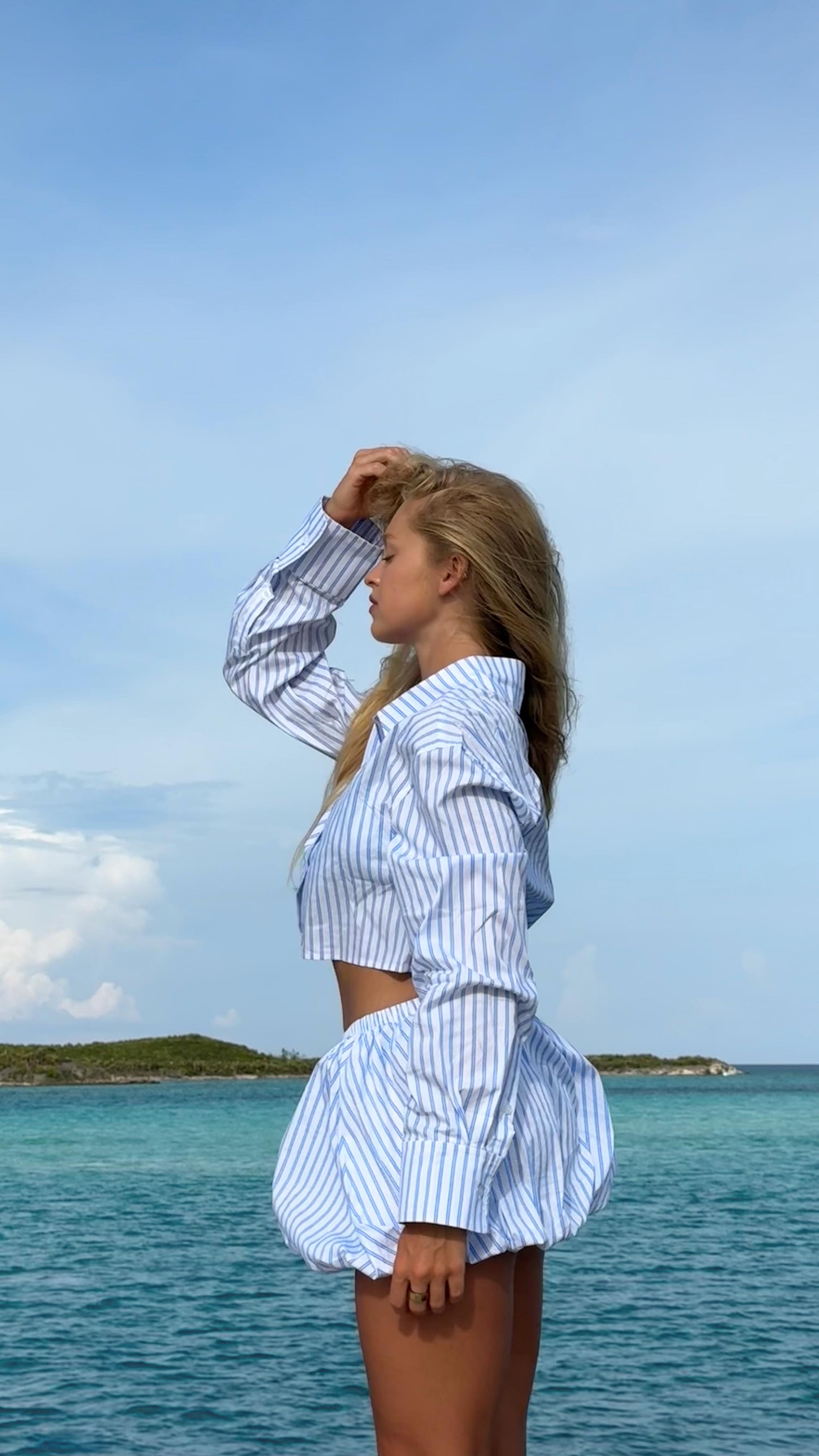 Instagram post by @juliamellort for Dr Irena Eris. Caption reads: The Bahamas is perfect and so is my makeup with....