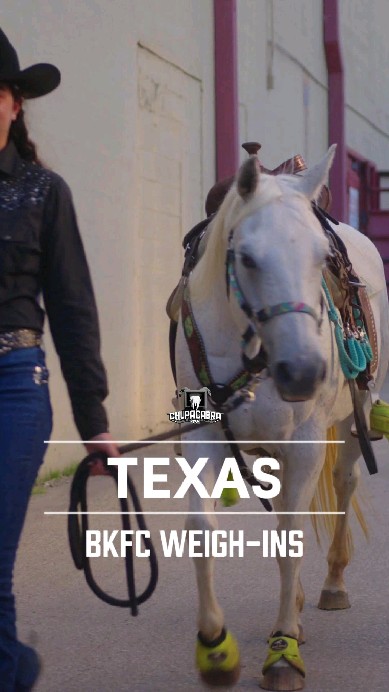 Instagram post by @poljoy32 for Bucked Up. Caption reads: FIGHT NIGHT IN THE RODEO TOWN OF FORT WORTH IS....