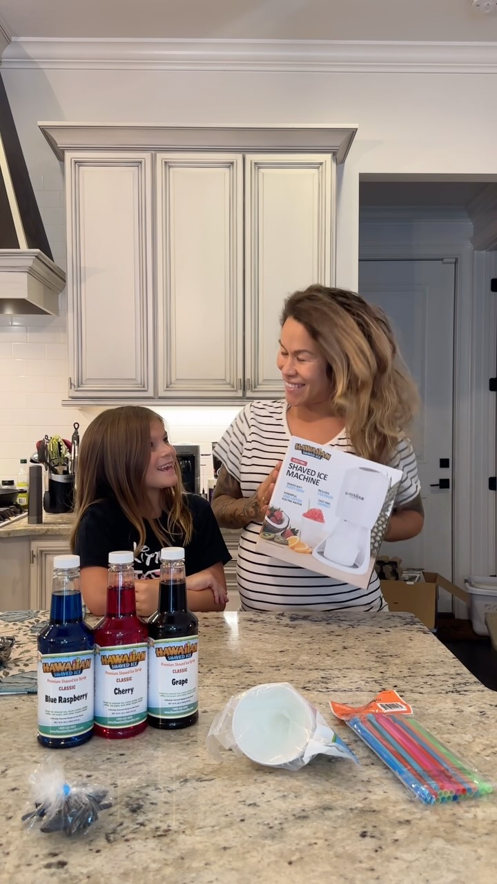 Instagram post by @diaryofafitmommyofficial for apogeeagency. Caption reads: Come make shaved ice with us at home! We received....