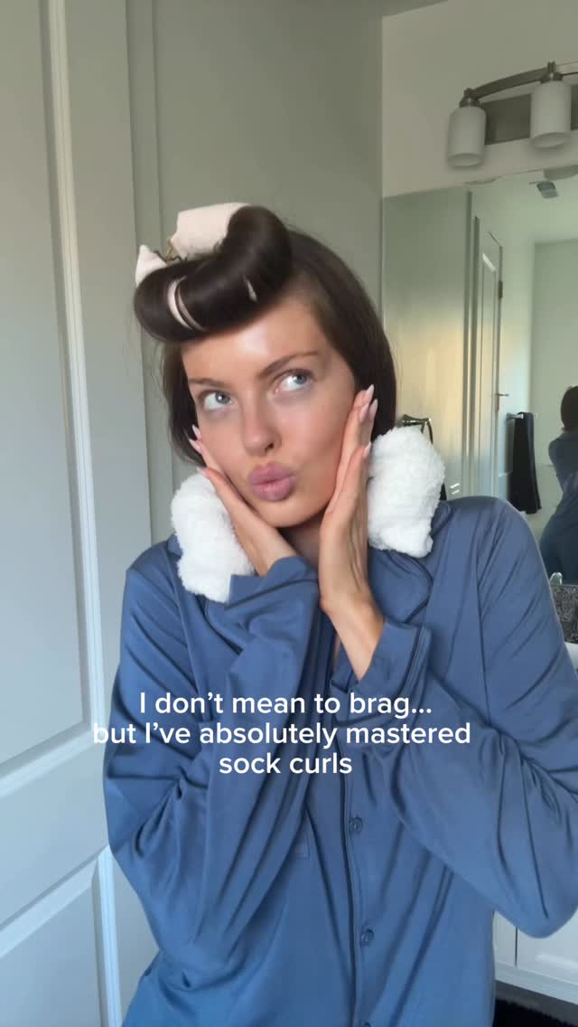 Instagram post by @gracemweston for Tommy John. Caption reads: These turned out SO GOOD 🤭

#easyhairstyles....